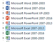 ms office upgrade from 2007 to 2013